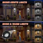 High Bright Solar Powered LED Landscape Fence Light Wall Lamp For Garden Lawn