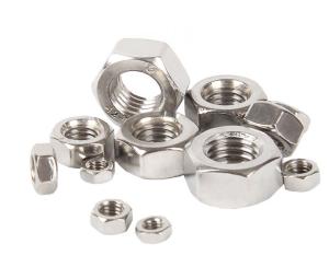 China A2-70 18-8 Stainless Steel Metric Hex Nuts M1-M160 High Quality Hexagon Nuts factory