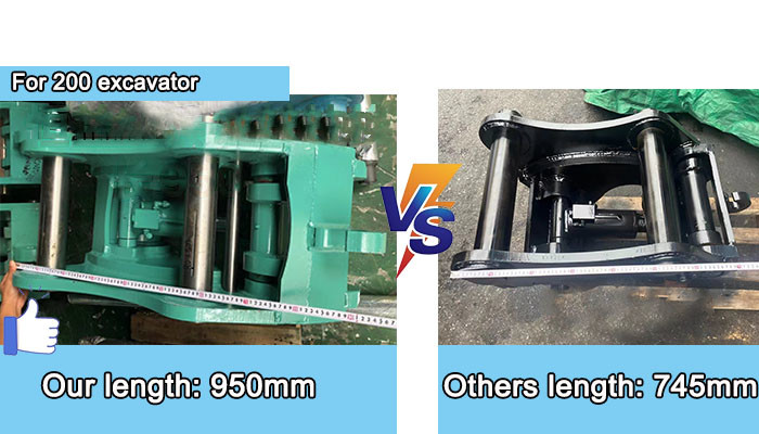 Safe High-effective Excavator Quick Coupler, Hydraulic Quick Hitch With Pins for cat hitachi komatsu sanny