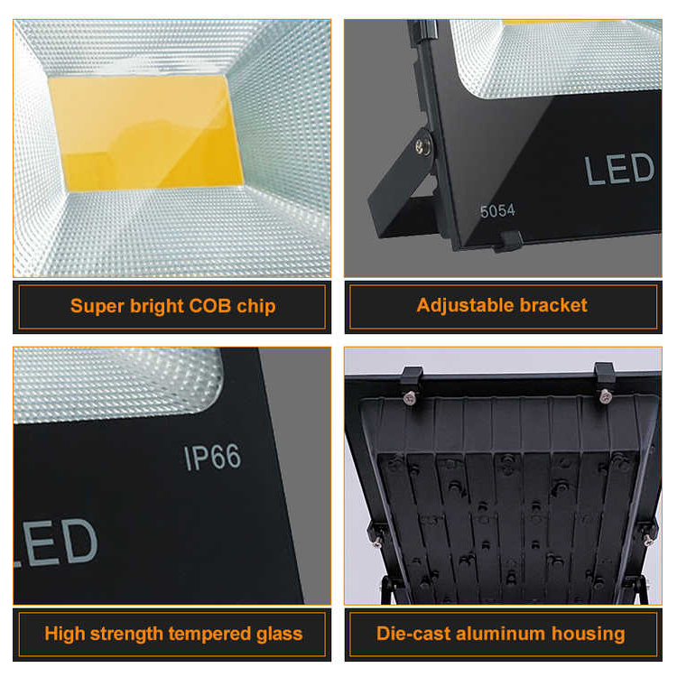 10W 20W 30W 50W 100W 150W 200W 300W 400W Aluminum IP66 Waterproof LED Flood Lights
