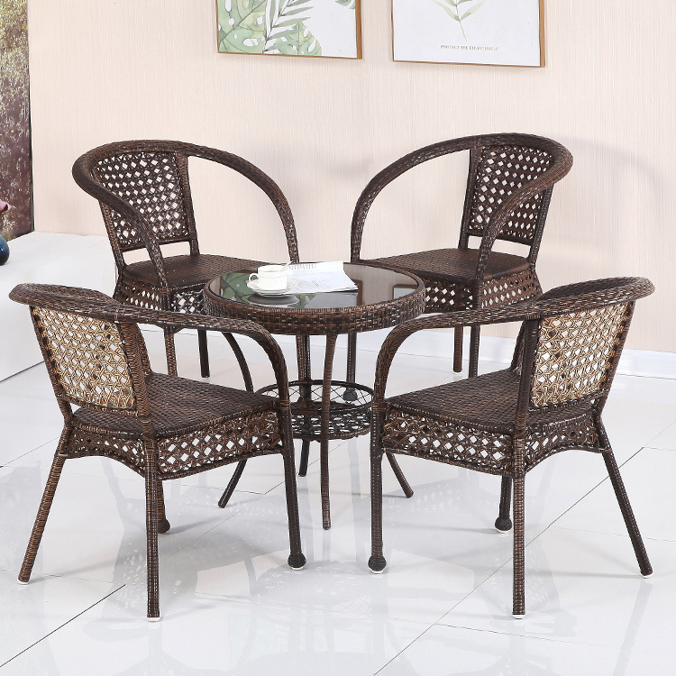 Outdoor Cafe Patio Garden Balcony Hotel Beach Stackable ArmChair for Leisure Outdoor