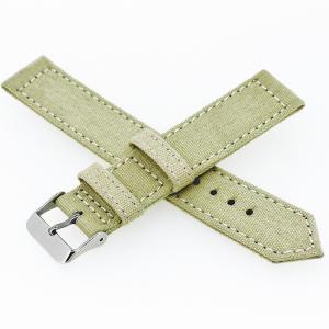 China Solid Color 24mm Canvas Strap Watch Band Custom Shape factory