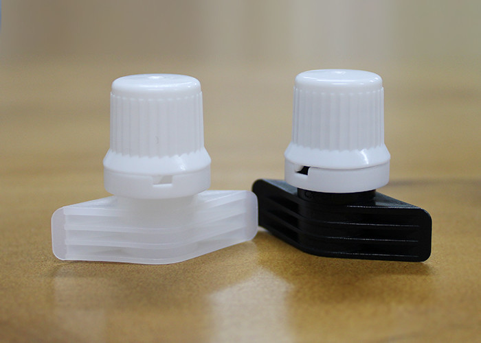 Theft Proof Pour Spout Caps For Hair Dye Pouches With 40 Millimeter Sealing Length