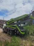 Company Directly Offers Red Used Zoomlion Concrete Pump Truck with 38m Vertical