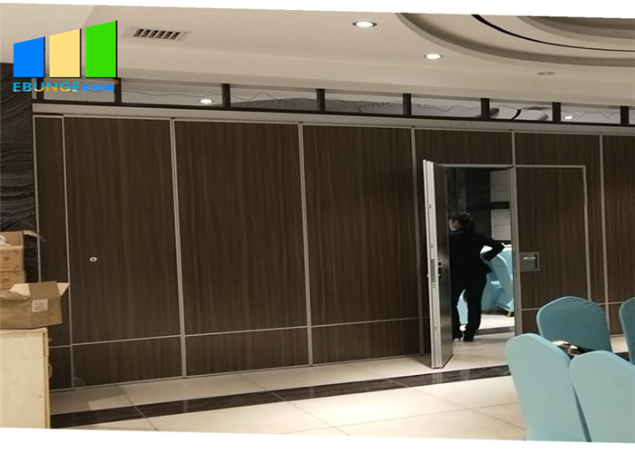 Nigeria Hotel Movable Partition Wall Acoustic Wooden Hanging Folding Partition Wall With Variety Color