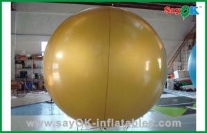 China Gold Color Helium Inflatable Balloon For Outdoor Show Event 6m Height factory