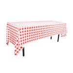 Girls Baby Shower Disposable Party Supplies Red Gingham Praty Tableware