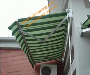 China Outdoor Waterproof Pation Balcony Porch Manual Retractalbe Awning factory