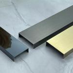 Black Gold Hairline Mirror Finished 304 Stainless Steel Tile Trim