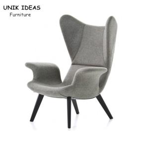 China Butterfly Upholstered Chair Single Seater Sofa With High Back Armrest 100cm factory