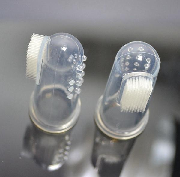 Dental Training Toothbrush For Babies , Silicone Safety First Baby Brush
