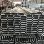 Zinc Plated Elliptical Steel Tubing , High Strength Weldable Oval Metal Tube