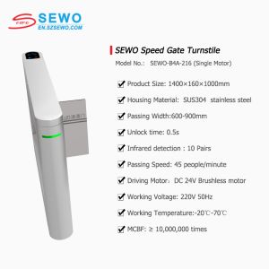 Fully Automatic Swing Turnstile Gate The Perfect Office Security Solution