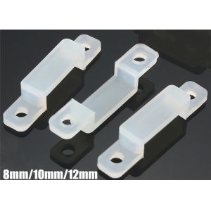 Transparent LED Strip Light Connectors 8mm / 10mm / 12mm With Silicone Material