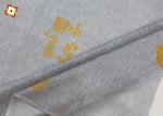 100% Polyester Mattress Fabric Warp Knitted Printed Gold Powder Cloth