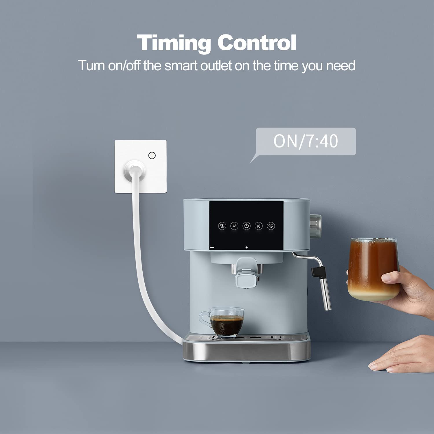 AC240V Smart Plug Socket 2.4G WiFi Tuya Smart Plug UK Fire Retardant