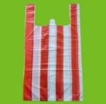 plastic double co-extruder 2 color stripe film blowing machine for making T