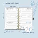 Poprun 80GSM Custom Academic Planner Wirebound 2 Colored Inner Page