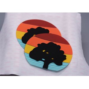 Eco Friendly Custom Garments Screen Printed Patches With Silicone Logos