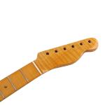 Electric Tiger Flame Telecaster Color Maple Abalone Dots 42MM Yellow 25.67