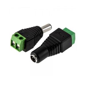 China LED Strip Light Standard Barrel Connector To Screw Terminal Adapter factory