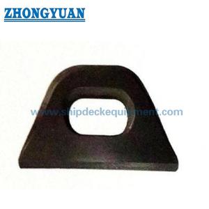 China JIS F 3410 Type A &amp; B Mild Steel Forging Steel Oval Eyeplate Ship Mooring Equipment factory