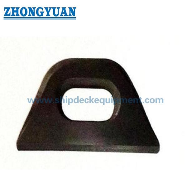 JIS F 3410 Type A & B Mild Steel Forging Steel Oval Eyeplate Ship Mooring