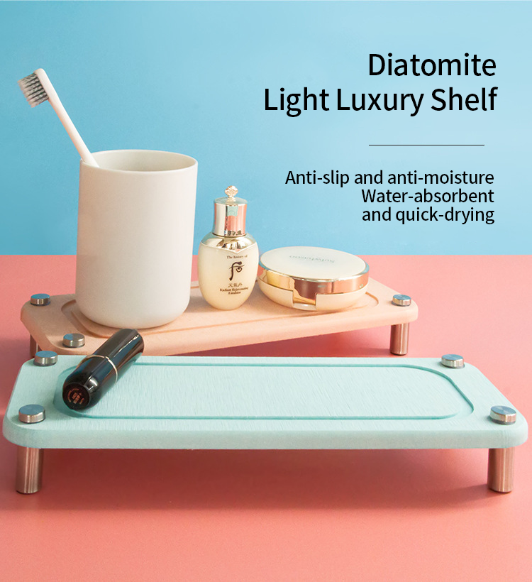 Sustainable Diatomite Toothbrush Cup Coaster for Bathroom Counter Super Absorbent Design