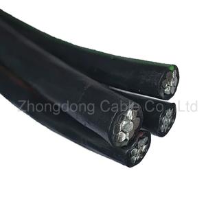 China Low Voltage Aerial Bundled Cable Overhead 2x25mm2 Stranded ABC Aluminium Cable factory