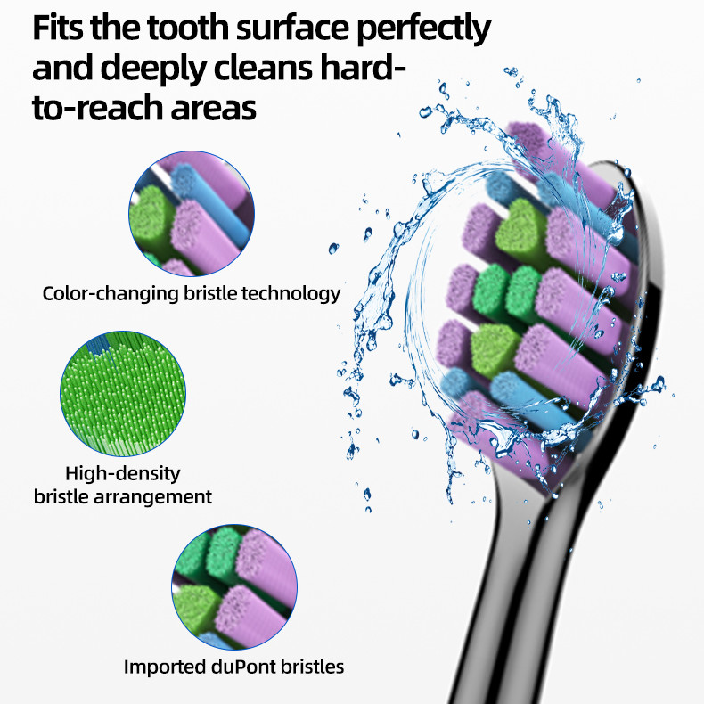 Electric Toothbrush SN302 teeth cleaning Toothbrushes With 2pcs Toothbrush Heads