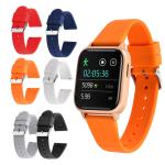 6 Colors Shiny Buckle Mens Rubber Watch Bands 18 20 22mm