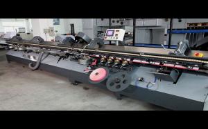 China 7KW 380V Glue Book Binding Machine With Spine Taping factory