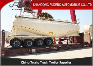 China 80T 60m3 Four Axles Cement Tanker Semi Trailer With Air Compressor factory