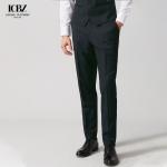 Customized Italy Solid Color Wool Blend Pants for Men in a Fashionable Business
