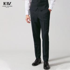 China Customized Italy Solid Color Wool Blend Pants for Men in a Fashionable Business Style factory