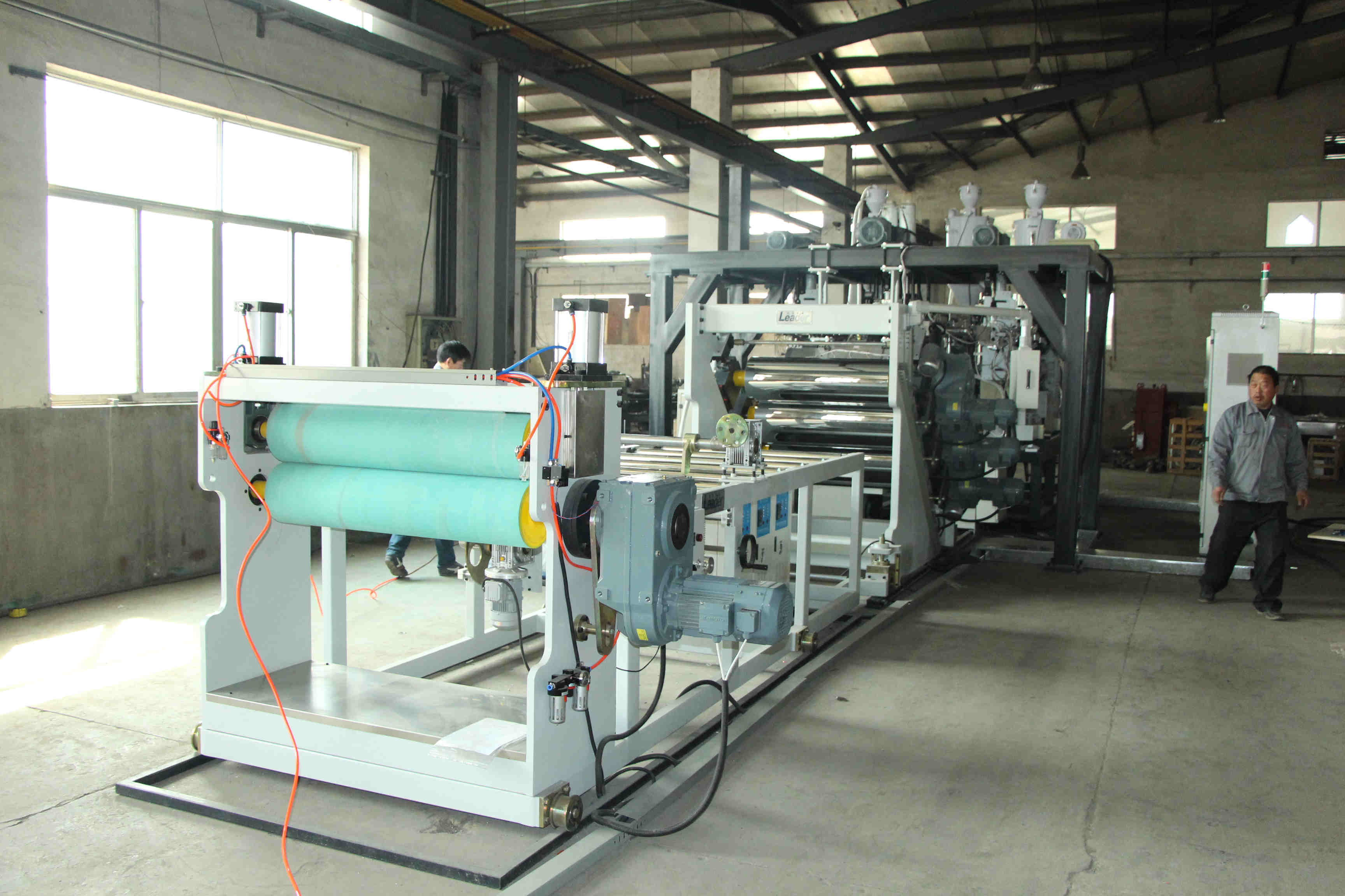 Rigid PVC Untransparent Plastic Sheet Extrusion Line For 1500mm Width