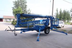 China 18M Towable Aerial Cherry Picker Telescopic Lifter Boom Lift For Construction factory
