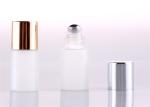 5ml Frosted Portable Stainless Steel Roller Bottles XFRB-05 With Black Caps