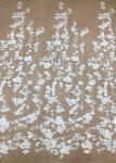 Ivroy Color French 3D Floral Lace Fabric , High End Wedding Lace Fabric By The