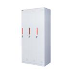 Waterproof Durable Parcel 0.176CBM 3 Doors Metal Lockers