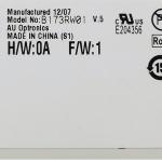 RGB 1600*900 B173RW01 V5 LCD Moudle for AUO