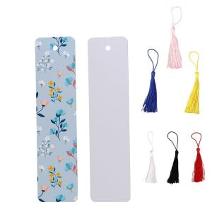 custom photo bookmark Metal Aluminum Bookmarks Gloss White Blank Sublimation