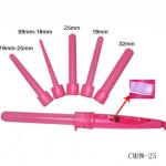 5 in 1pink interchangeable Hair curling wand barrel-Hair Tools