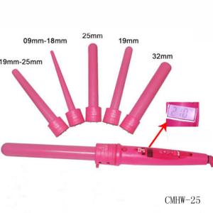 China 5 in 1pink interchangeable Hair curling wand barrel-Hair Tools factory