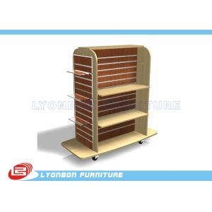 China Mall Center Clothing Slatwall Display Stands MDF , retail Gondola Display on sale