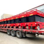 4m 10m 12m Mobile Hydraulic Table Lift Diesel Engine Drive Single Person Scissor