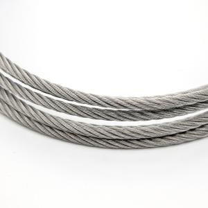 China Bright no burrs Stainless Steel Wire Rope 8*26WS+IWR 8mm - 32mm Strong Toughness factory
