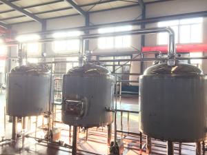China 10bbl Craft Commercial Beer Brewing Equipment PU Foam Insulation Steam Electrical Heating factory