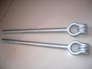 China Zinc Paint Galvanized Ground Anchors , Hot Dipped Galvanized Thimble Eye Anchor Rod factory