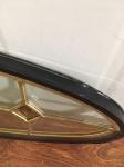 Custom Brass Decorative Door Glass , Clear Solid Glass Decorative Panels
